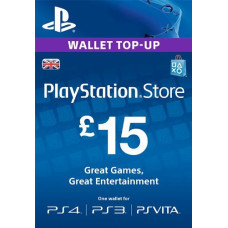 PlayStation PSN Card 15 GBP Wallet Top Up [UK account]