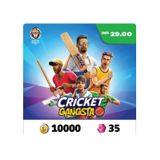 Cricket Gangsta Coin Pack 10,000 + Gem Pack 35 IND Cricket Gangsta Coin Pack 10,000 + Gem Pack 35 IND