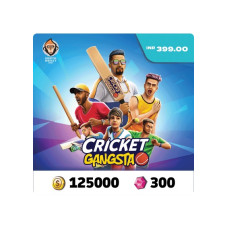 Cricket Gangsta Coin Pack 125,000 + Gem Pack 300 IND Cricket Gangsta Coin Pack 125,000 + Gem Pack 300 IND